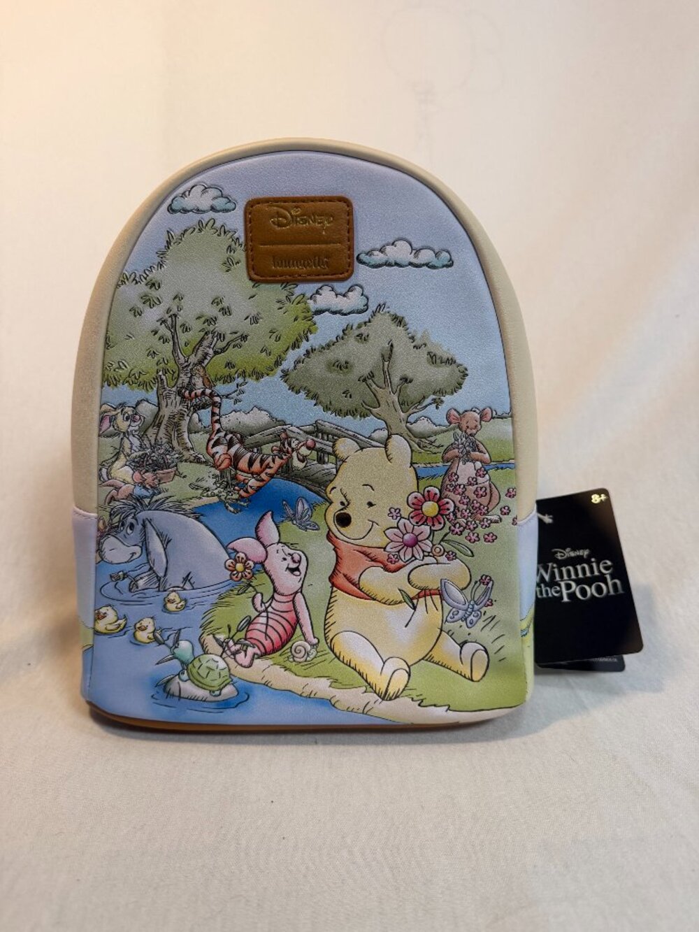 Loungefly Disney Winnie the Pooh Mini Backpack NWT Spring Scene Pastel